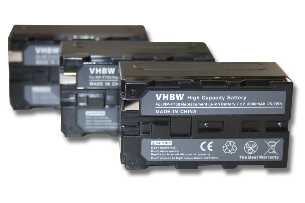 3x BATTERY 3600mAh FOR SONY DCRVX (MiniDV) DCRVX1000 DCRVX2000 eBay