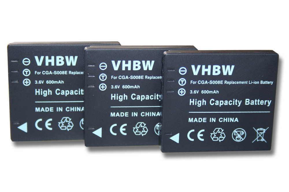 Batería 1000mAh Para Panasonic SDR-SW20EG-K//SDR-SW20EG-S//HM-TA1