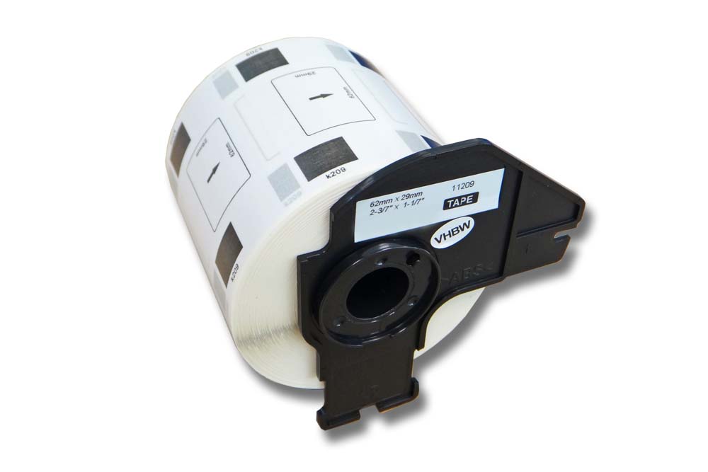 vhbw® 800 DRUCKER ETIKETTEN 62x29mm WASSERFEST für BROTHER P-touch QL-500BW
