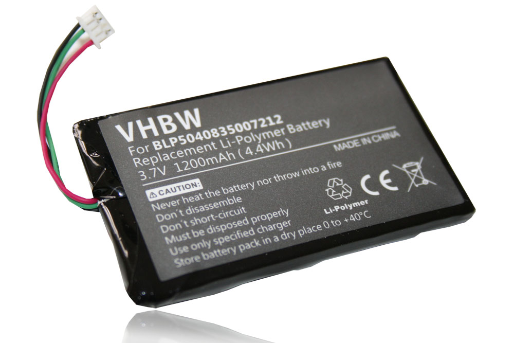 Vhbw Batteria Di Ricambio Per Navigatore Becker Transit 50: 1700mAh, 3,7V, Ioni Di Litio