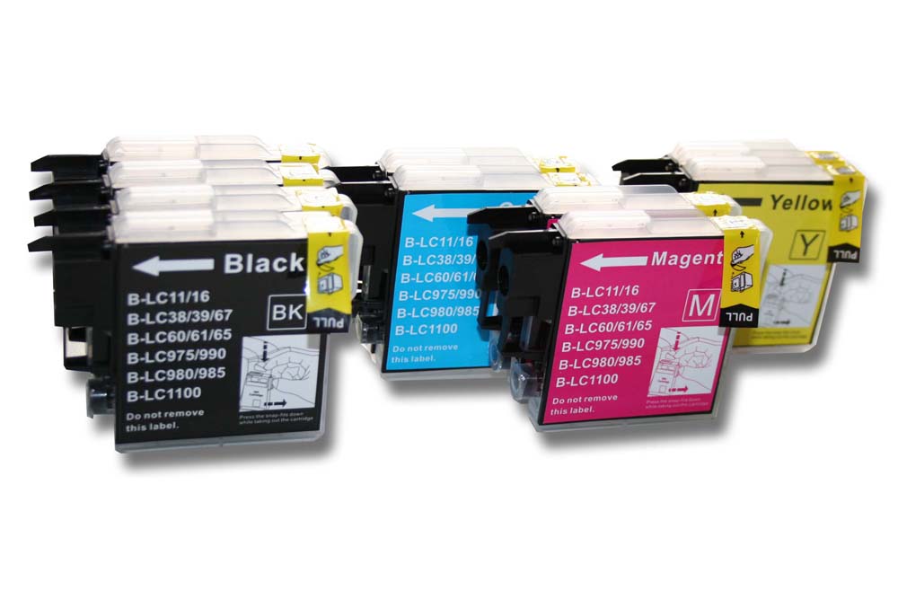 Kit De 4 Cartouches D'encre Pour Brother DCP-375CW, DCP-387C, DCP-385C - Couleurs BC/M/Y - Cartouches Vides Neuves