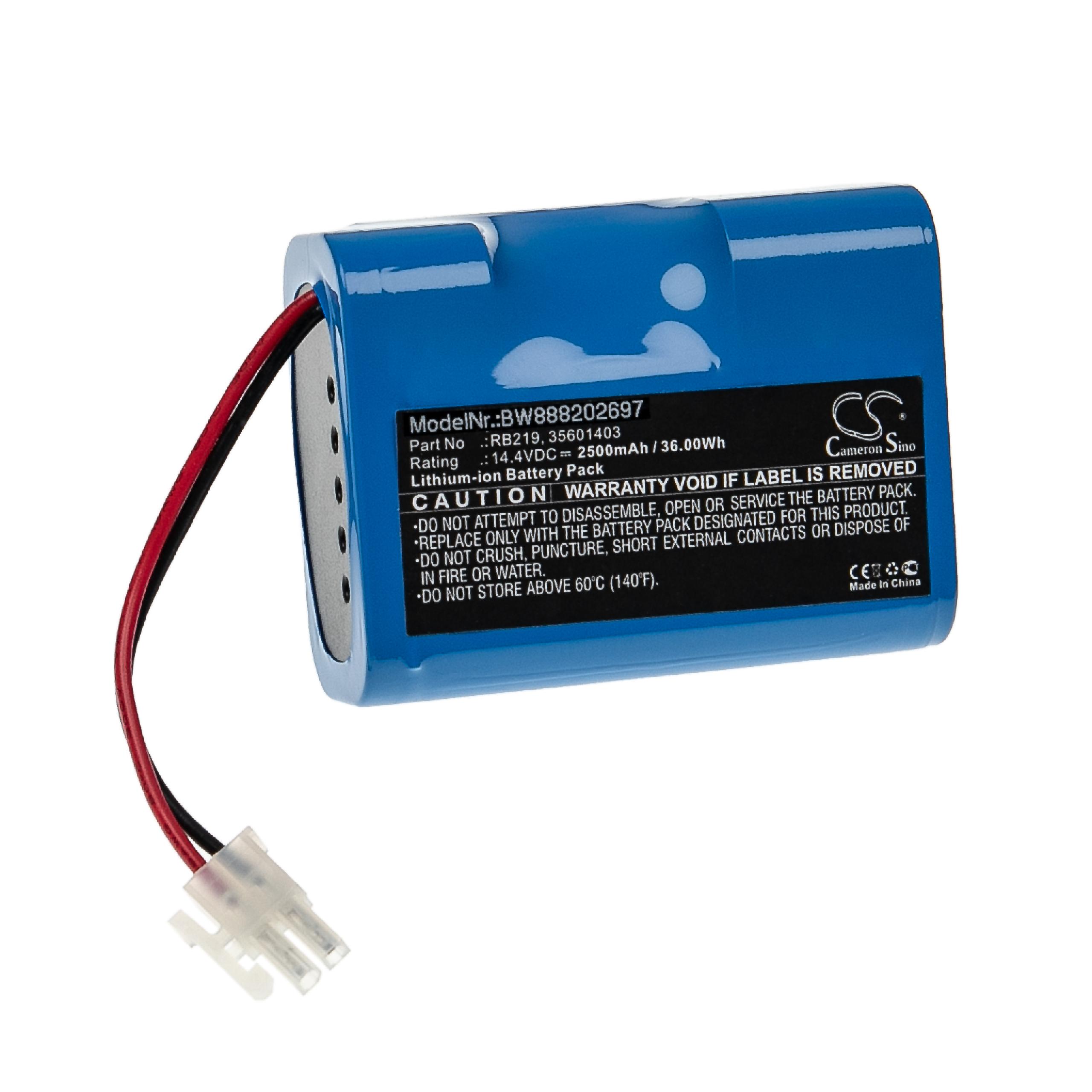 Batterie remplace Hoover 35601727 35601403 RB219 Li-RB226 2500mAh