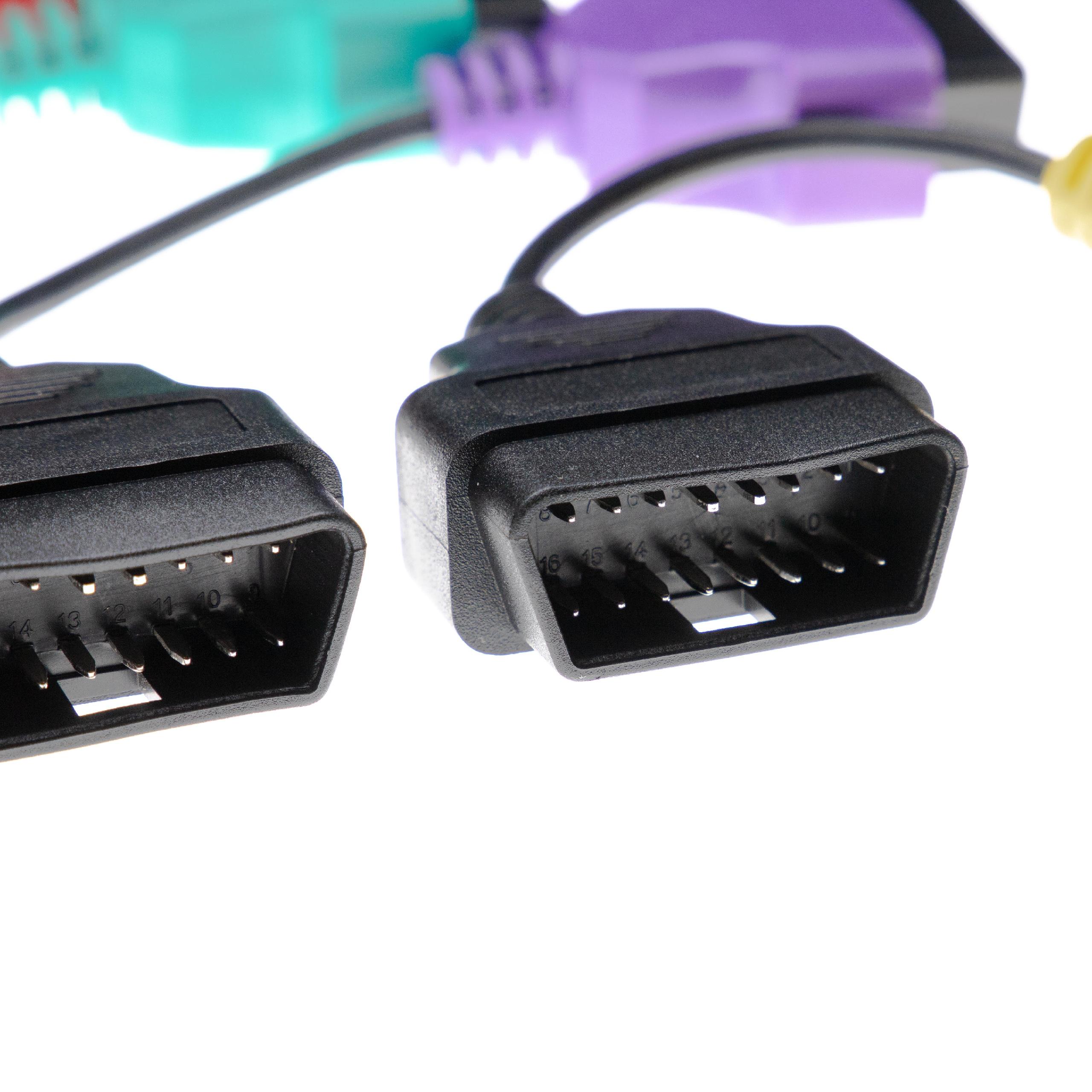 Spina per tester per auto OBD2 da 16 pin maschio a 3 femmine Adattatore per cavo di prolunga OBD2 Spina di prolunga per computer per auto Connettore OBDII – acquista a prezzi