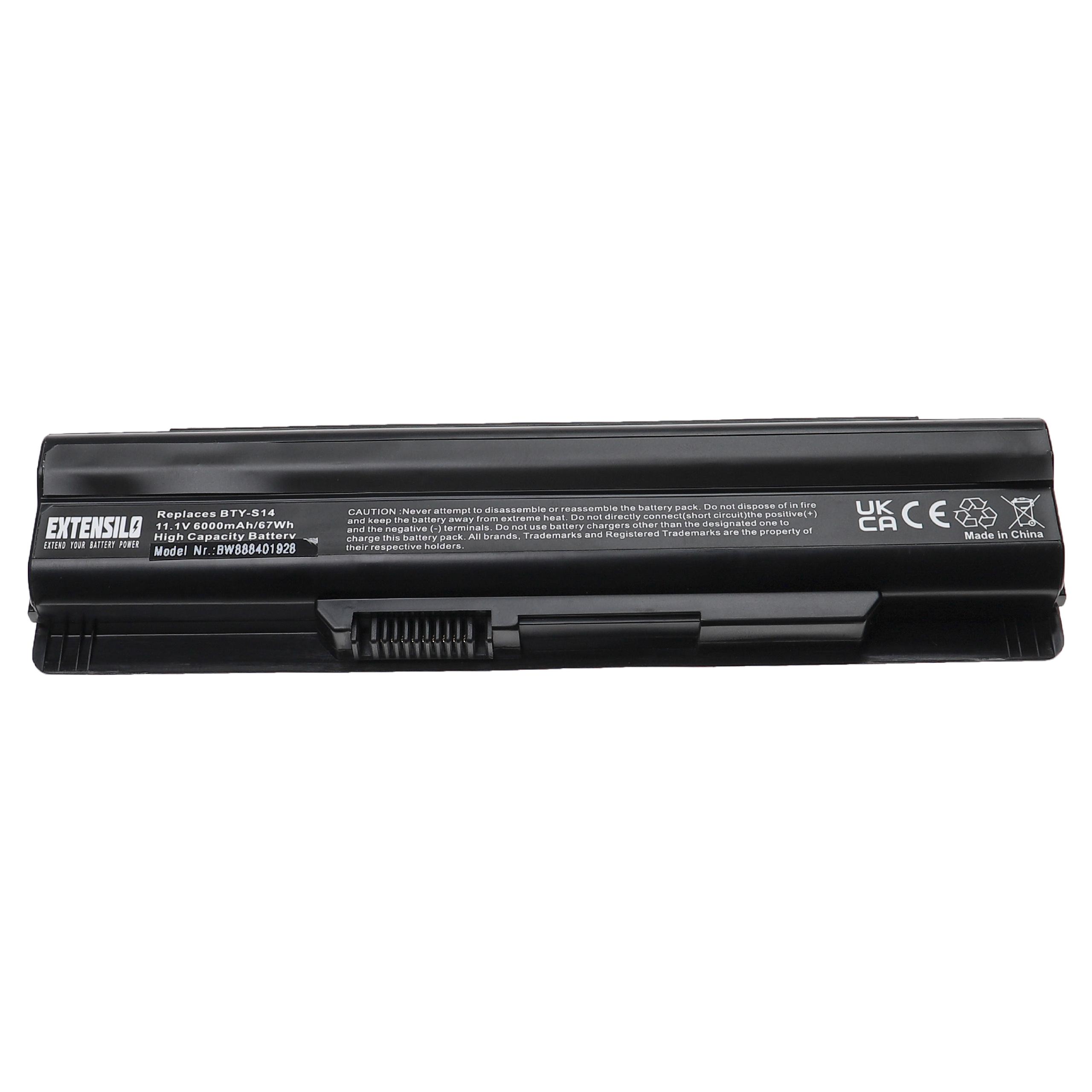 Batteria per Wortmann modello M660NBAT-6, 11,1V, Li-Ion