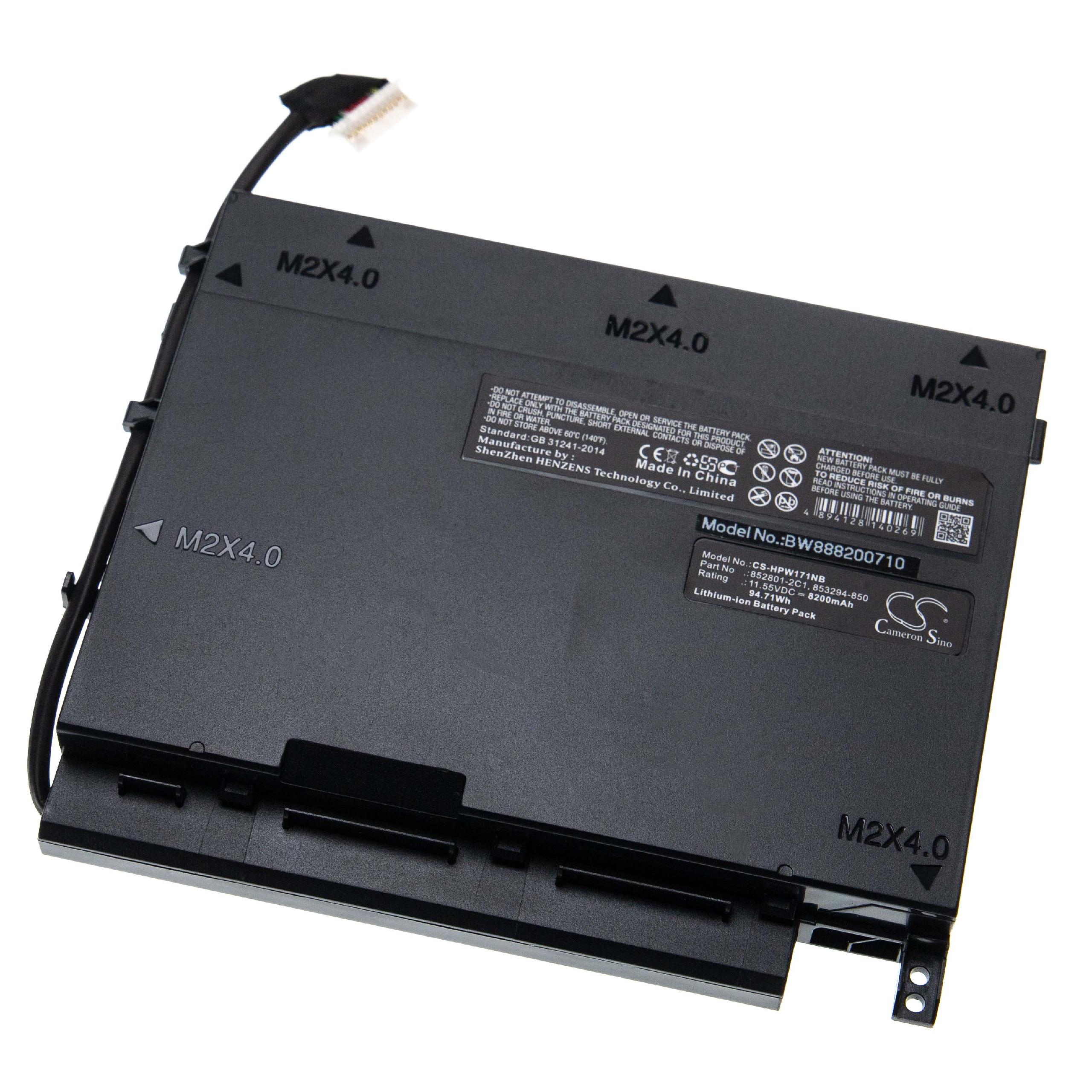 Akku Batterie 8200mAh für HP Omen 17-W111NA, Omen 17 ...