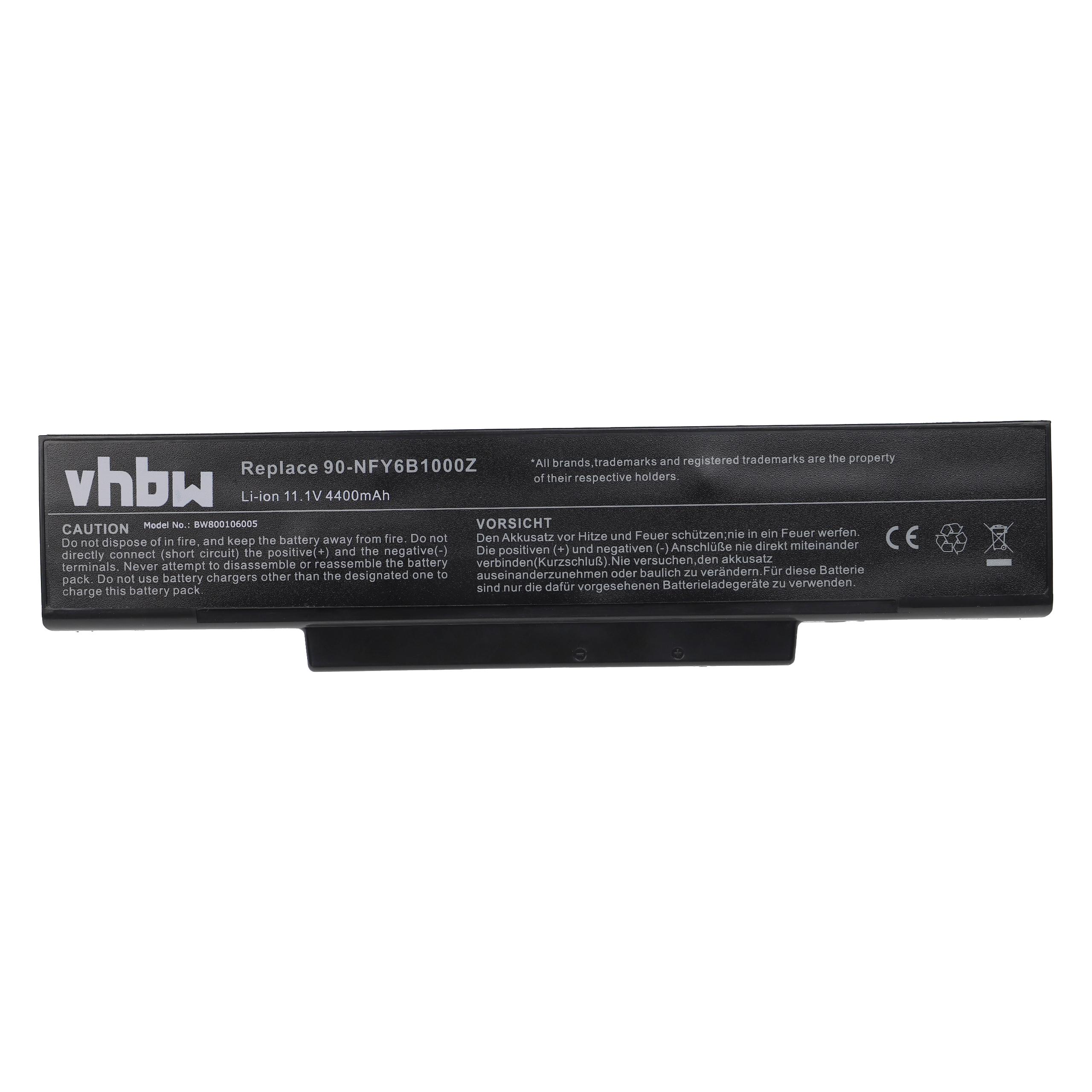 Vhbw Batteria Compatibile Per Notebook LG F1-2A3GY, 4400mAh, 11.1V, Li-Ion - 2