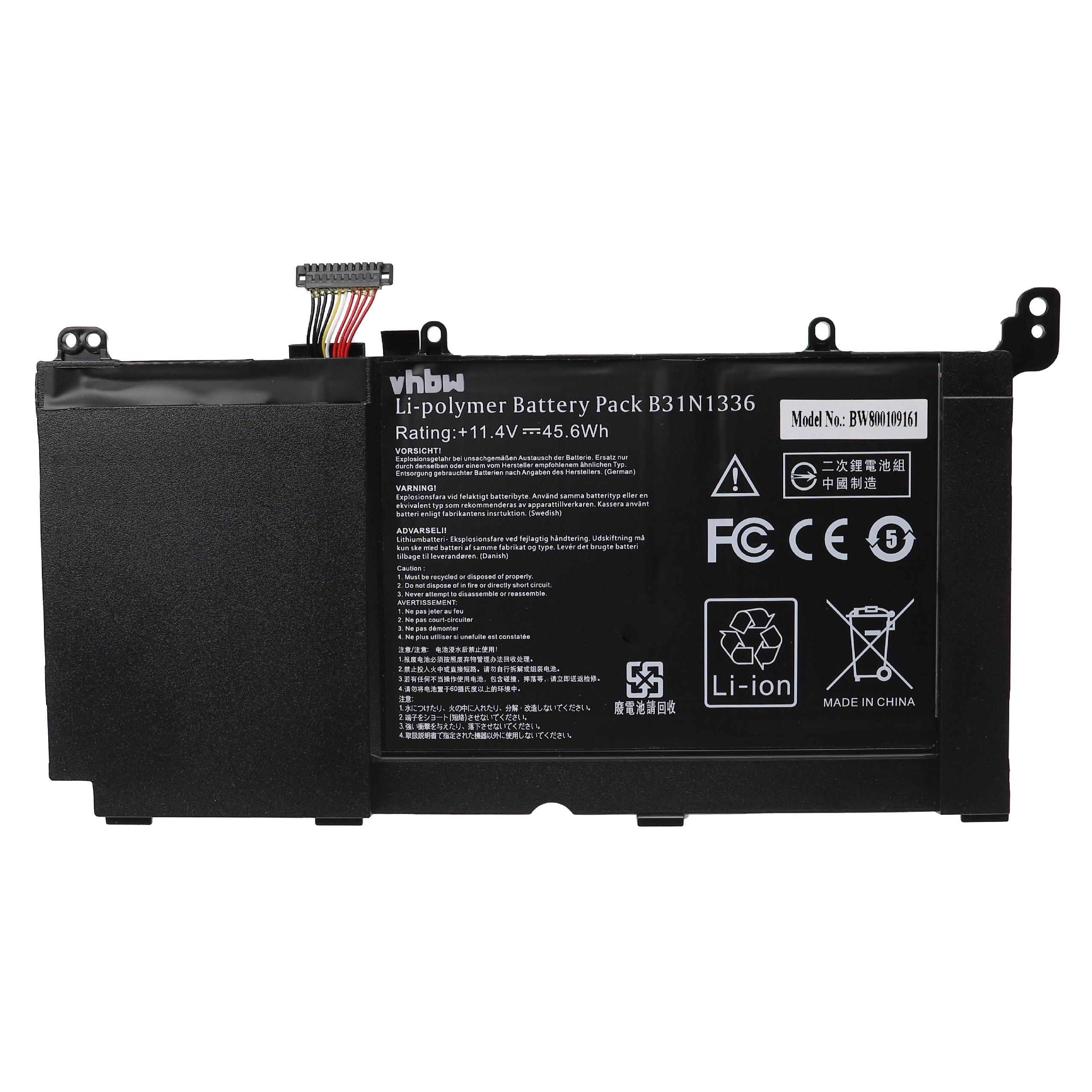 Batteria sostituisce Asus A31LJ91 0B110 00250100M A1A1A 327 03D3 2600mAh 14, 4V