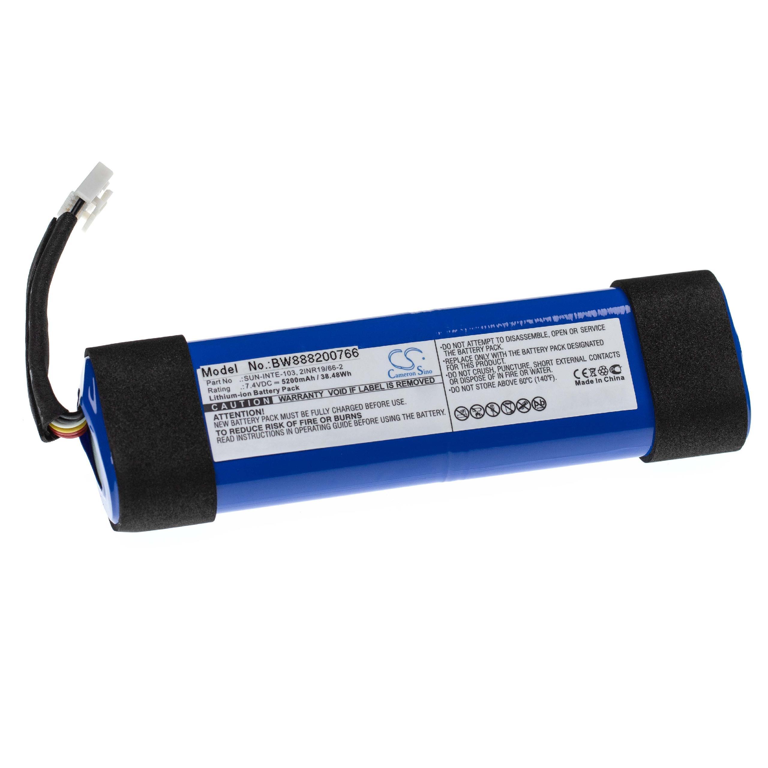 Batterie Pour JBL Xtreme 2 - 7.4V 5200mAh - Remplacement SUN-INTE-103 - Autonomie Prolongée