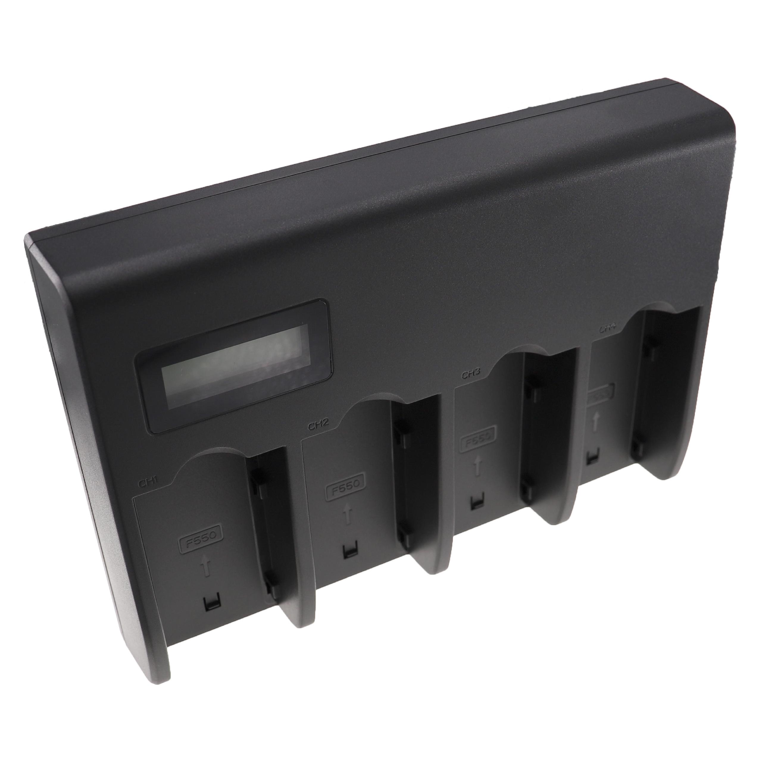 Vhbw Caricabatterie Per Videocamera Sony DCR-IP220, DCR-IP5, DCR-IP55, CCD-CR1 - Stazione Con Spia LED E Cavo Auto - 2