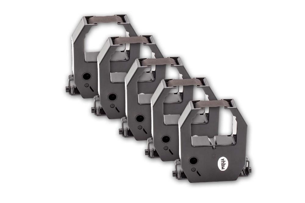 5 Rubans Encreur Compatibles Time Master TM900, TM700, TM920 – Noir, Pour Imprimante Matricielle