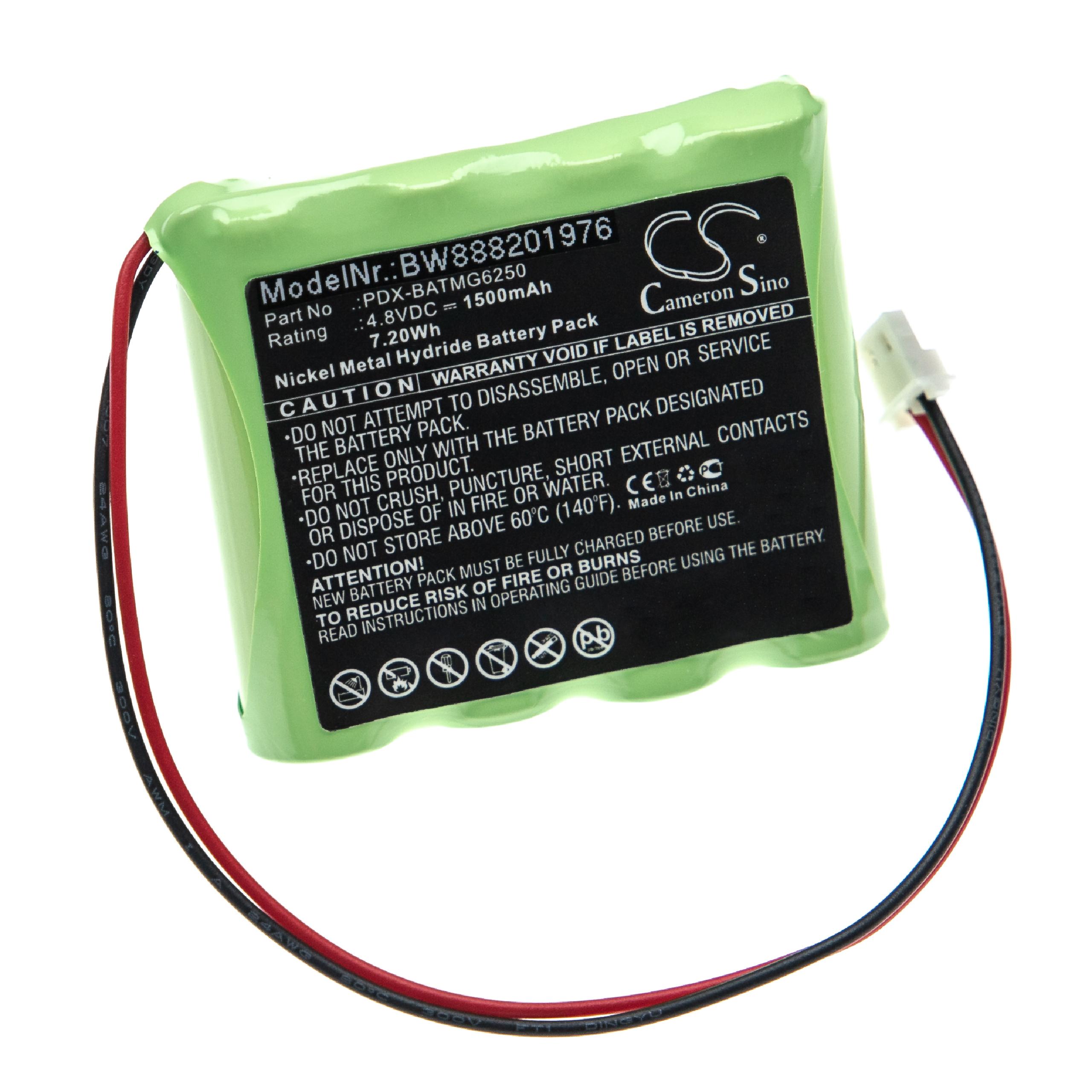 Batteria 1500mAh Compatibile Con Paradox Magellan 6250 – Sostituisce PDX-BATMG6250, Ni-MH 4.8V - copertina