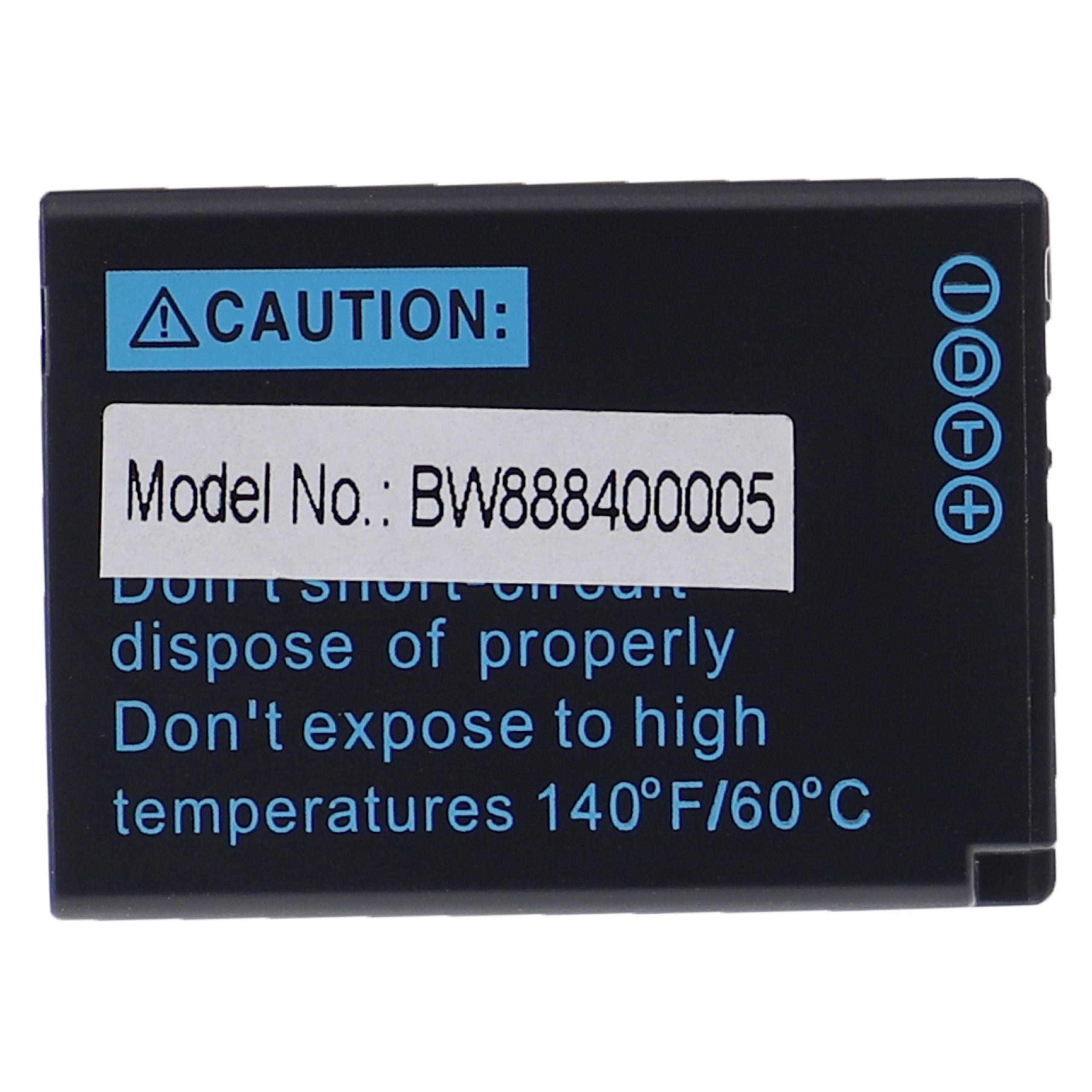 Batteria Sostitutiva Li-Ion 3,6V 890mAh Per Fotocamera Panasonic Lumix DMC-TZ10